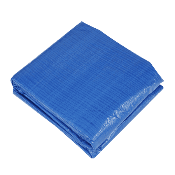 Dellonda Swimming Pool Cover with Rope Ties, 15ft (450cm) Round Pool Replacement Cover