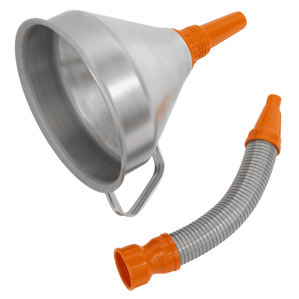 Metal Flexible Spout Funnel with Filter 200mm