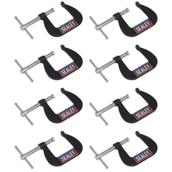 Junior C-Clamp Set 38 x 38mm 8pc