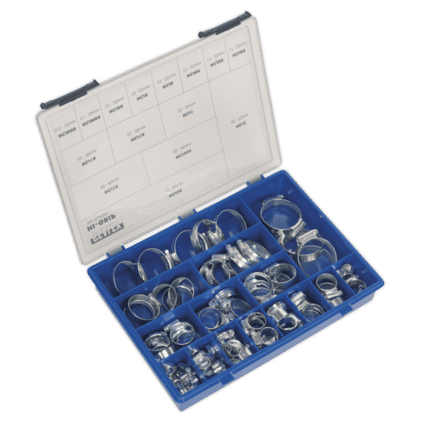 HI-GRIP® Zinc Plated Hose Clip Assortment 9.5-55mm 81pc
