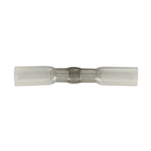 Heat Shrink Butt Connector with Crimp & Solder, Clear - Pack of 25