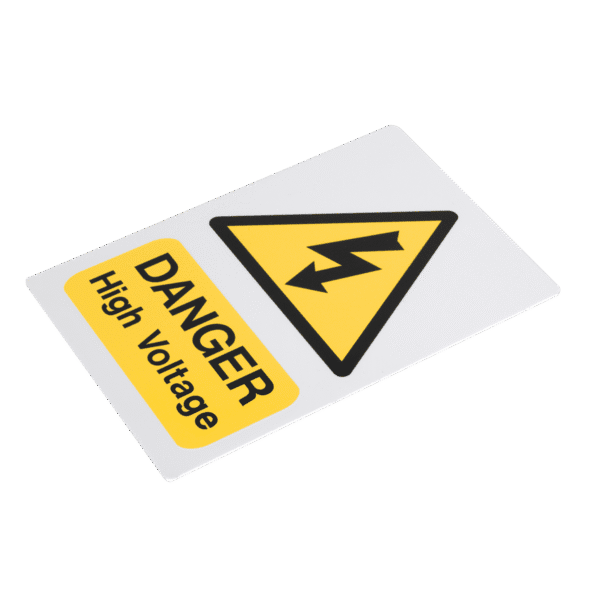 High Voltage Warning Sign 200 x 300mm