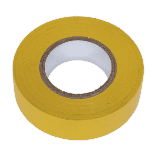 PVC Insulating Tape 19mm x 20m, Yellow - Pack of 10