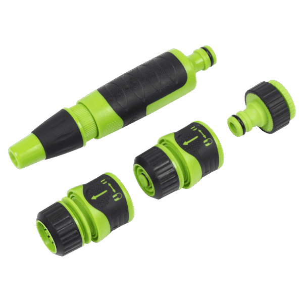Deluxe Soft-Touch Hose Nozzle & Connector Set 4pc