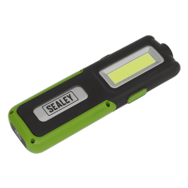 Rechargeable Inspection Light with Power Bank 5W COB & 3W SMD LED - Green