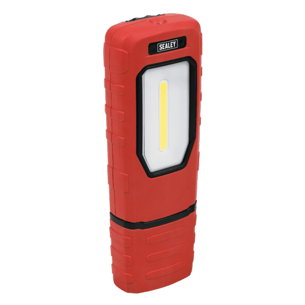 Rechargeable 360° Inspection Light 5W COB & 1W SMD LED - Red