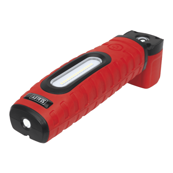 Rechargeable 360° Inspection Light 10W & 3W SMD LED - Red