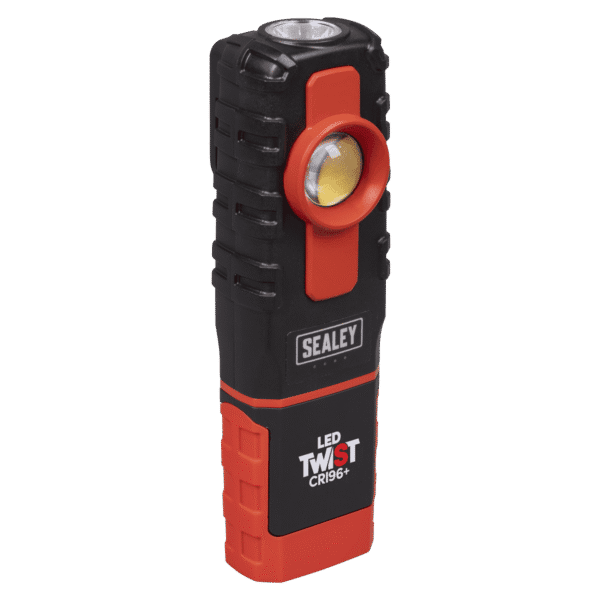 LED Twist® Rechargeable Inspection Light 6W COB LED & 1W SMD LED Colour Match CRI 96+