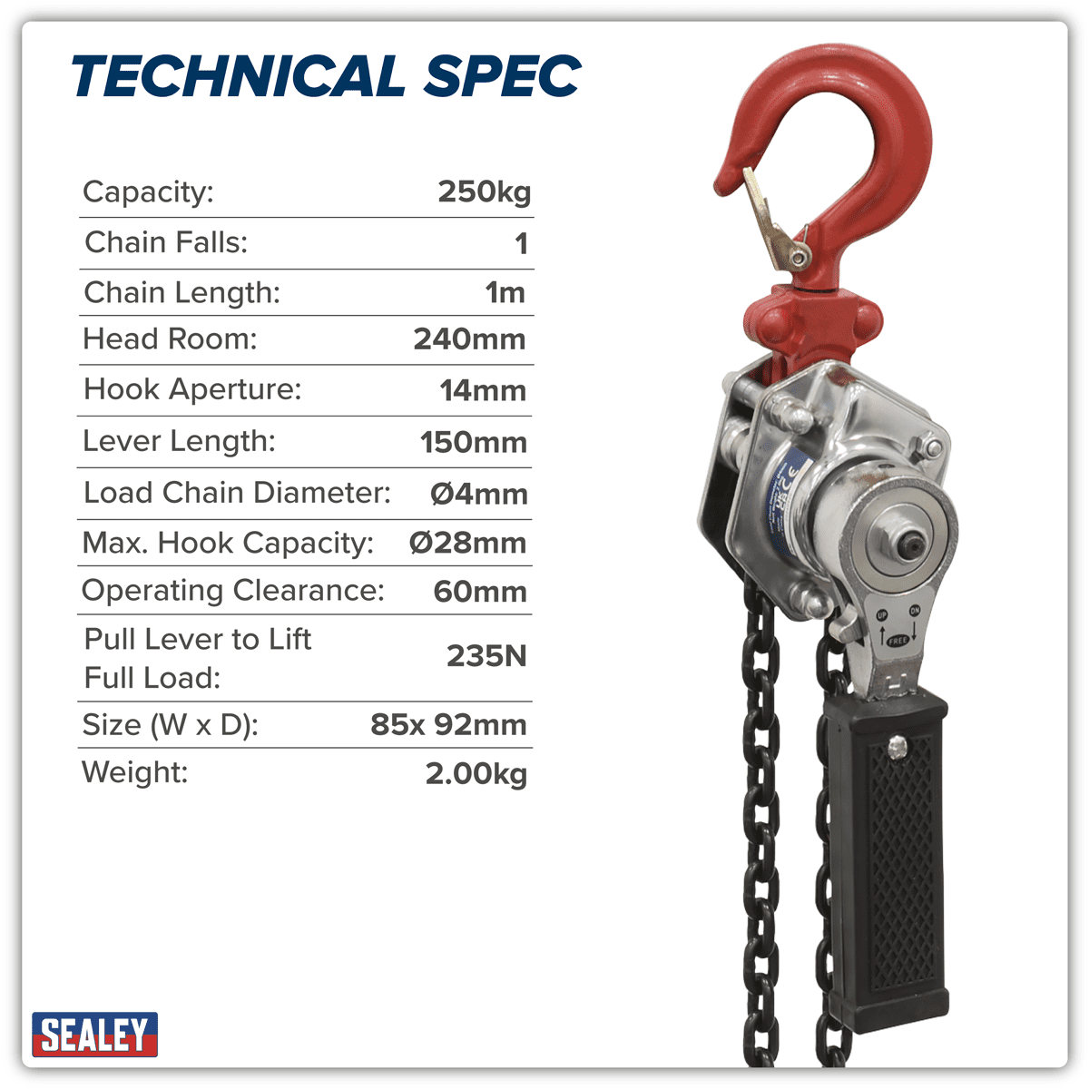 Mini Lever Hoist 250kg