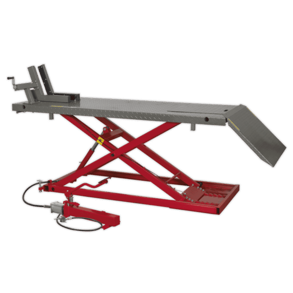 Heavy-Duty Air/Hydraulic Motorcycle Lift 680kg Capacity