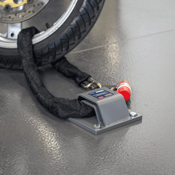 Motorcycle Ground Anchor with Twin Layer Protection