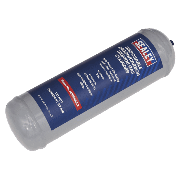Disposable Argon/Carbon Dioxide Gas Cylinder 430g, 2.2L - Pack of 4