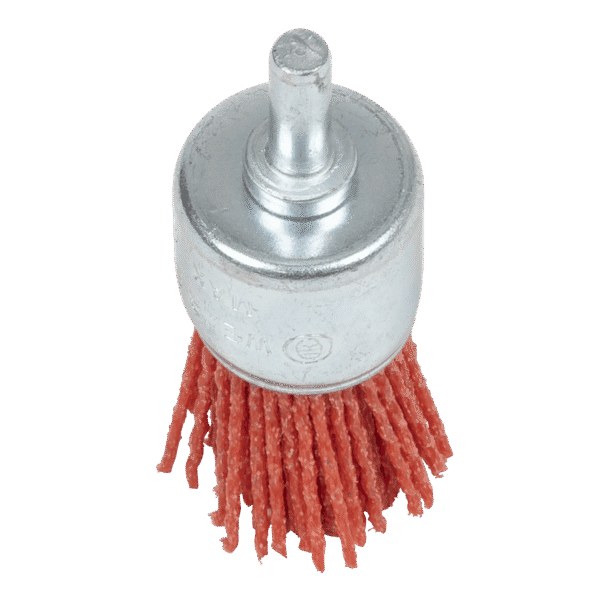 25mm Nylon Filament End Brush with 6mm Shaft