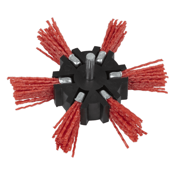 100mm Nylon Filament Strip Brush with 6mm Shaft