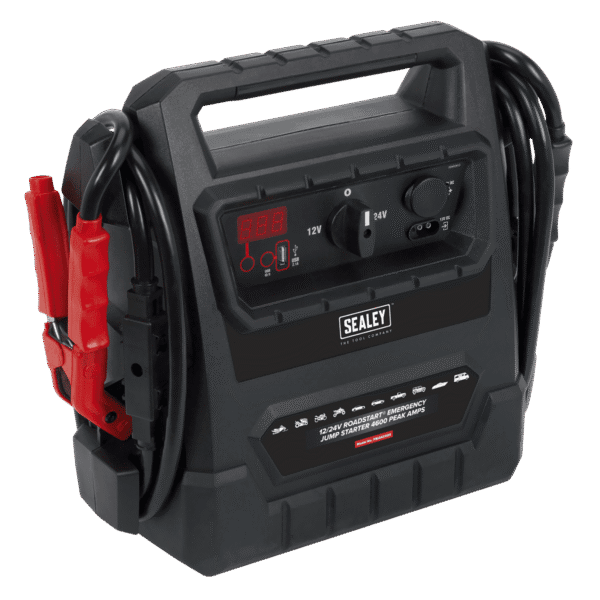 12/24V RoadStart® Emergency Jump Starter 4600 Peak Amps