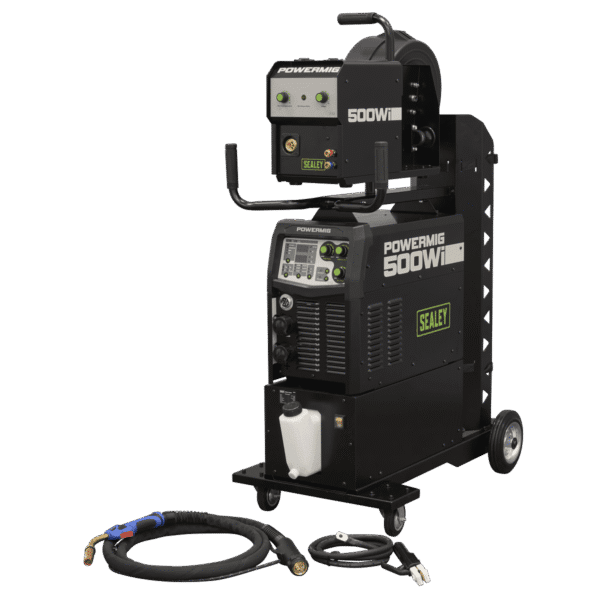 500A Professional Gas/Gasless MIG/TIG/MMA Inverter Welder with Portable Wire Feeder & Water Cooler 400V 3ph