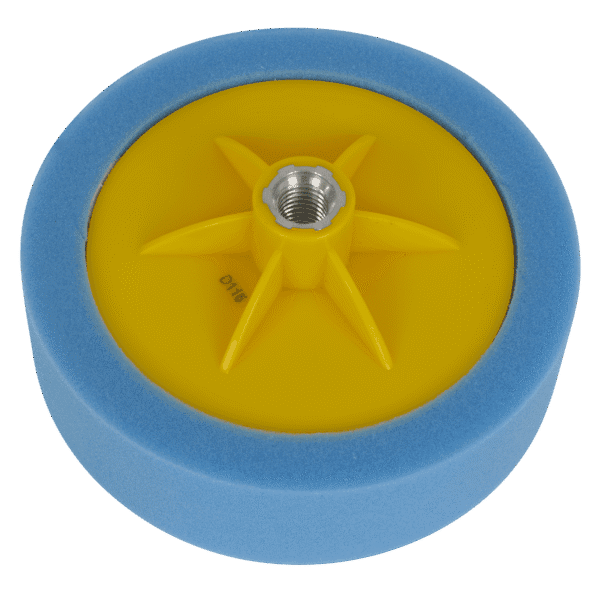 150 x 50mm Buffing & Polishing Foam Head M14 x 2mm - Blue/Medium