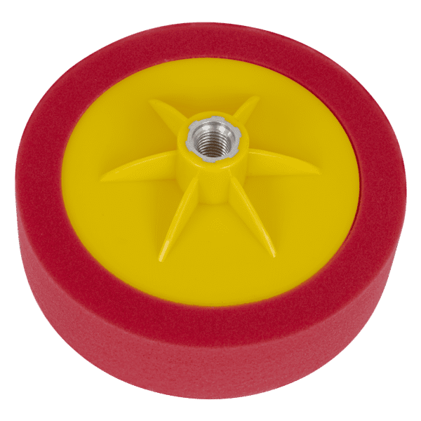 150 x 50mm Buffing & Polishing Foam Head M14 x 2mm - Red/Ultra-Soft