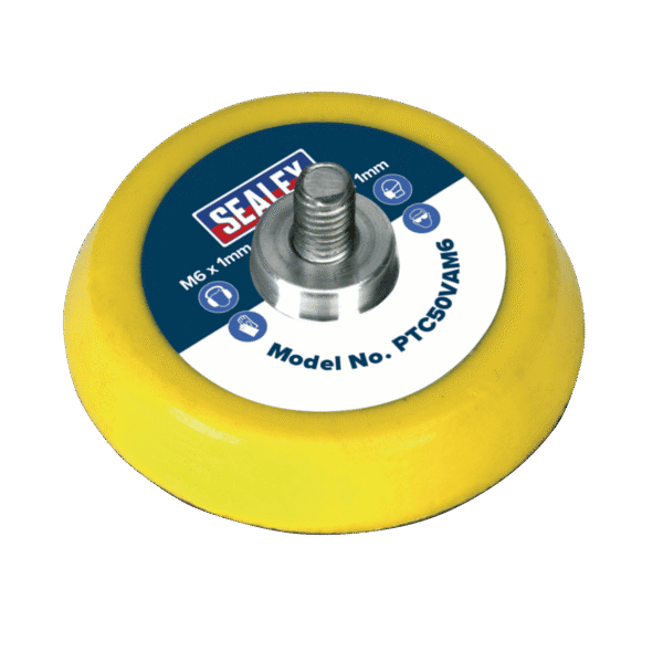 50mm Hook-and-Loop Backing Pad M6 x 1mm