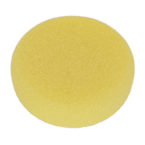 Hook-and-Loop Buffing & Polishing Foam Head 150 x 50mm - Yellow/Coarse