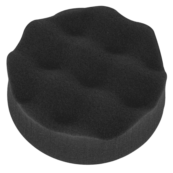 Hook-and-Loop Buffing & Polishing Foam Head 80 x 25mm - Black/Soft