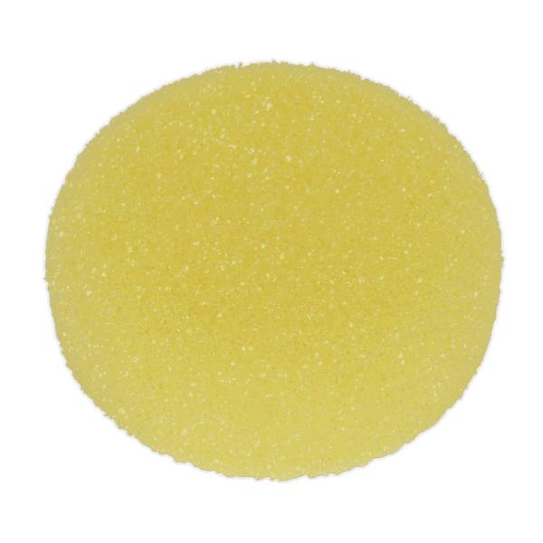 Hook-and-Loop Buffing & Polishing Foam Head 80 x 25mm - Yellow/Coarse