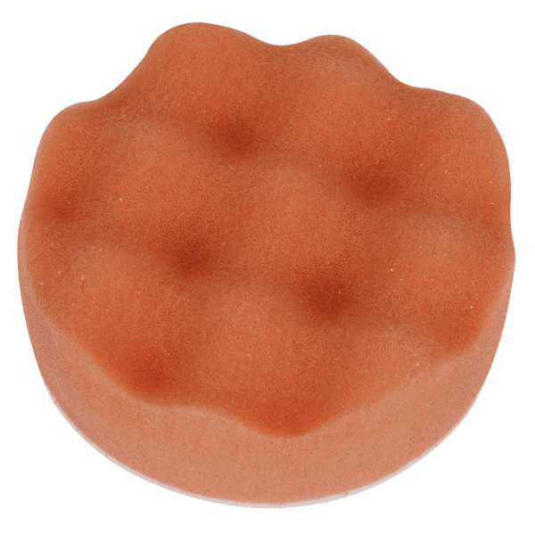 Hook-and-Loop Buffing & Polishing Foam Head 80 x 25mm - Orange/Firm
