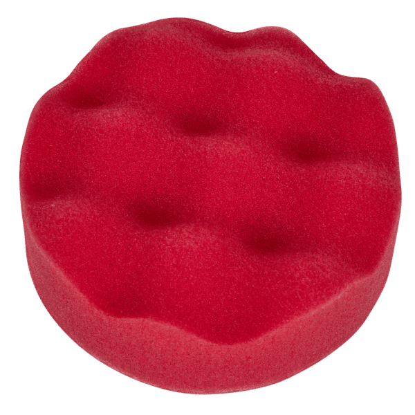 Hook-and-Loop Buffing & Polishing Foam Head 80 x 25mm - Red/Ultra-Soft