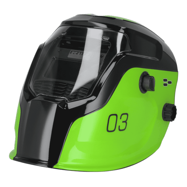 Auto Darkening Welding Helmet Shade 9-13 - Green