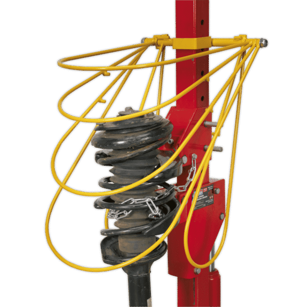 Restraint System for Coil Spring Compressors