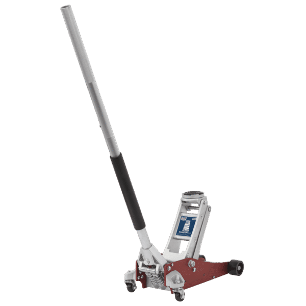 Premier Low Profile Aluminium Trolley Jack with Rocket Lift 1.5 Tonne