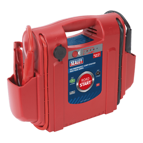 RoadStart® 12V Emergency Jump Starter 1000 Peak Amps