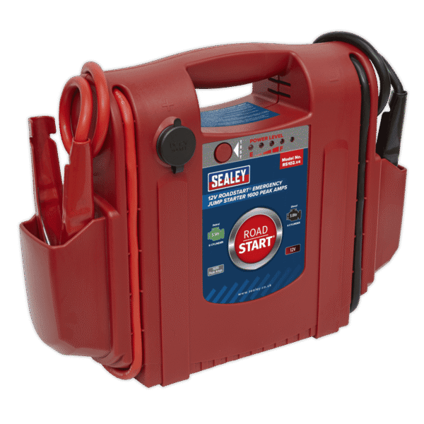 RoadStart® 12V Emergency Jump Starter 1600 Peak Amps