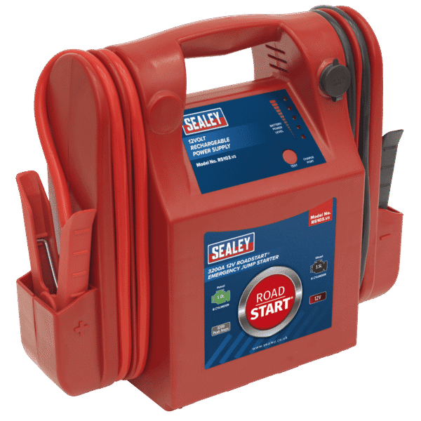 RoadStart® 12V Emergency Jump Starter 3200 Peak Amps