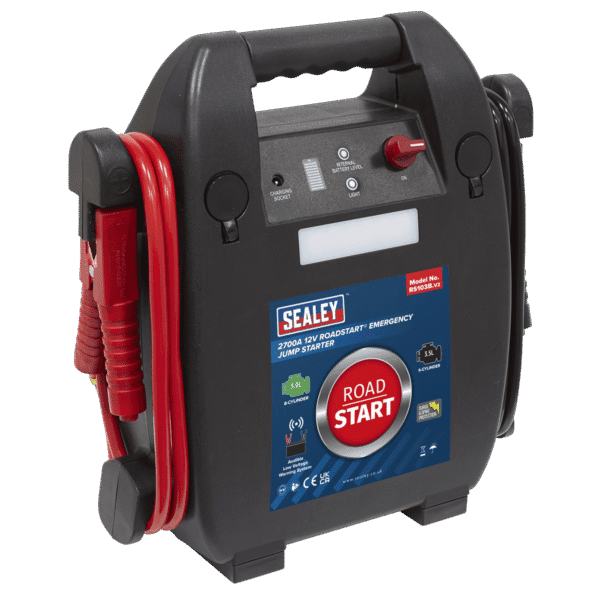 RoadStart® 12V Emergency Jump Starter 2700 Peak Amps