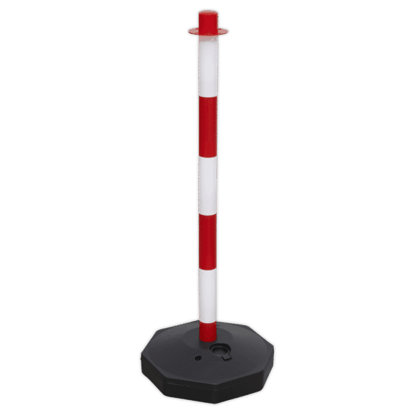 Red/White Post with Base