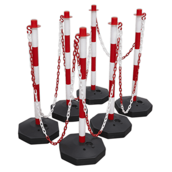 Post & Chain Kit 25m - Red/White
