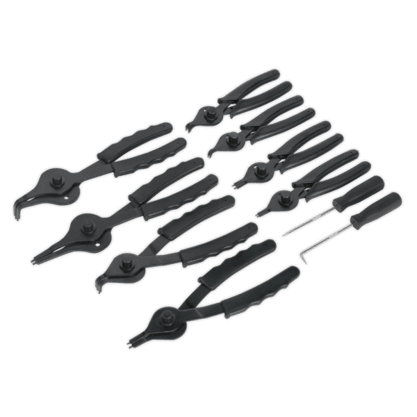 Siegen Internal/External Circlip Pliers Set 10pc