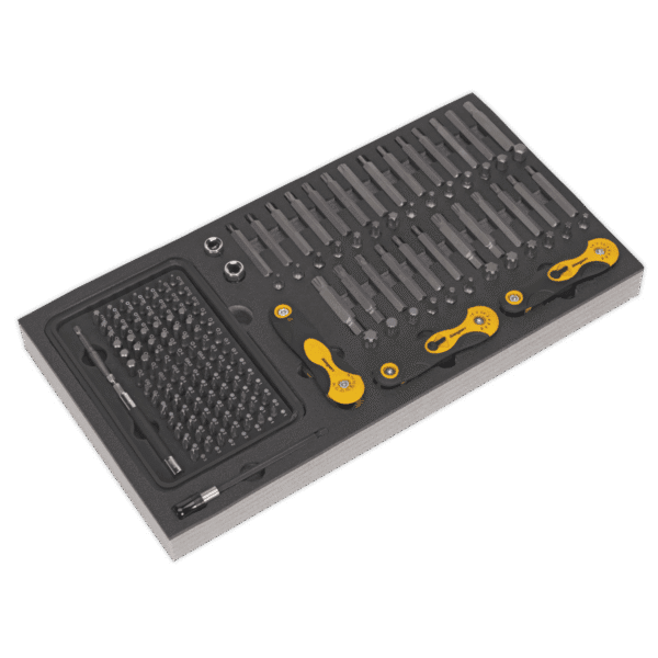 Siegen Specialised Bit Set & Folding Hex Keys with Tool Tray 192pc