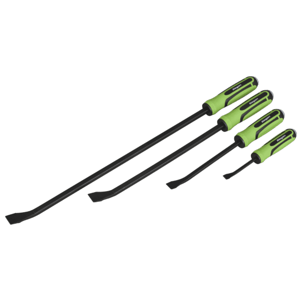 Siegen Heavy-Duty Angled Pry Bar Set with Hammer Cap 4pc