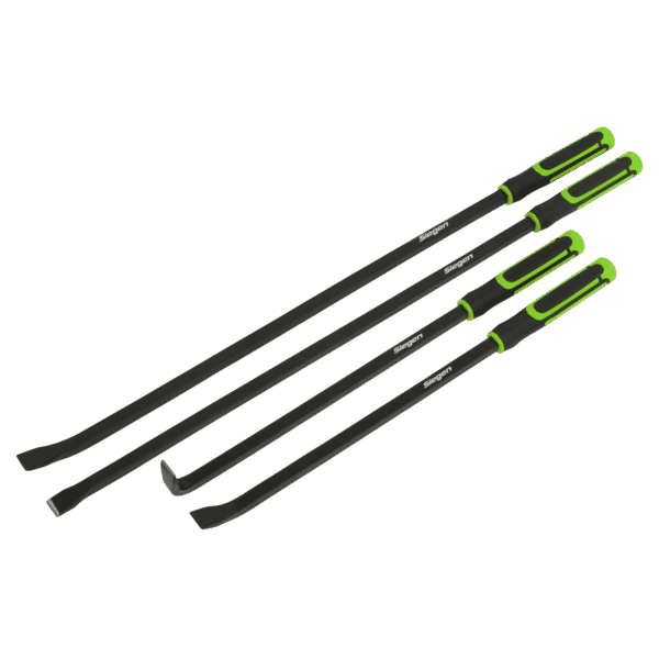 Heavy-Duty Pry Bar Set with Hammer Cap 4pc