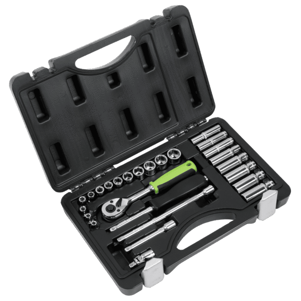 Siegen Socket Set 1/4"Sq Drive 26pc