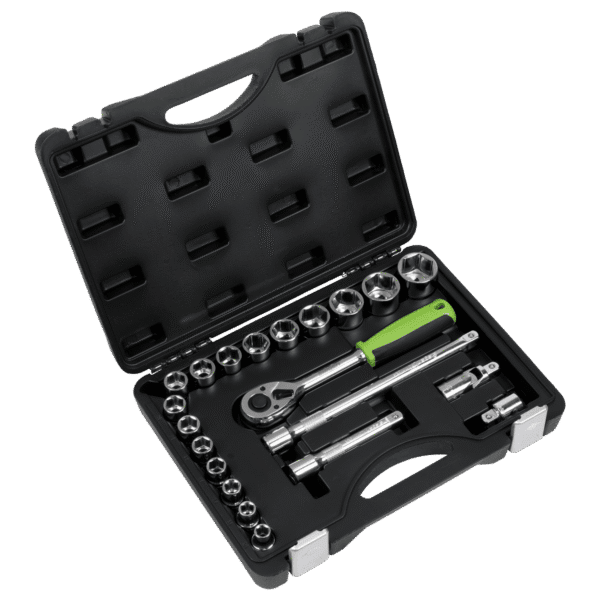 Siegen Socket Set 1/2"Sq Drive 21pc