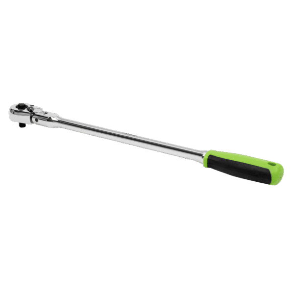 Siegen Extra-Long Flexi-Head Ratchet Wrench with Flip Reverse 1/4"Sq Drive