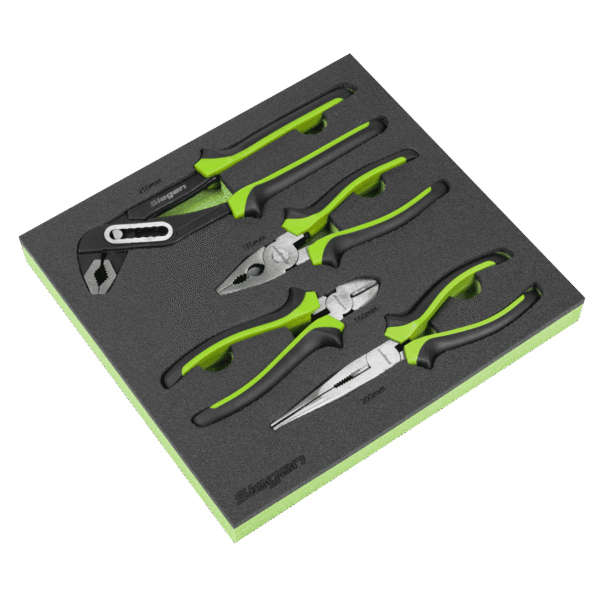 Siegen Comfort Grip Pliers Set 4pc