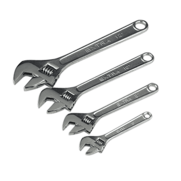 Siegen Adjustable Wrench Set 4pc