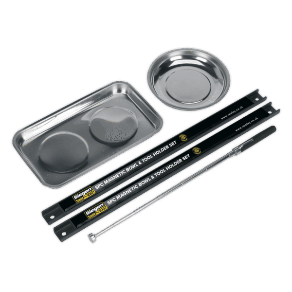 Siegen Magnetic Bowl & Tool Holder Set 5pc