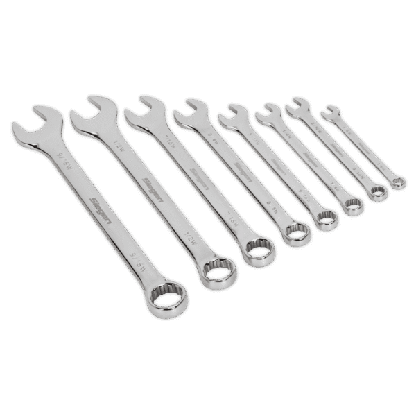 Siegen Whitworth Combination Spanner Set 8pc
