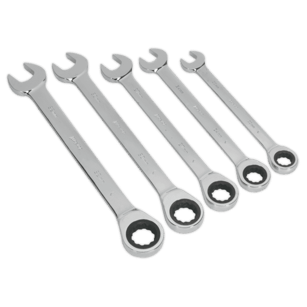 Siegen Combination Ratchet Spanner Set 5pc