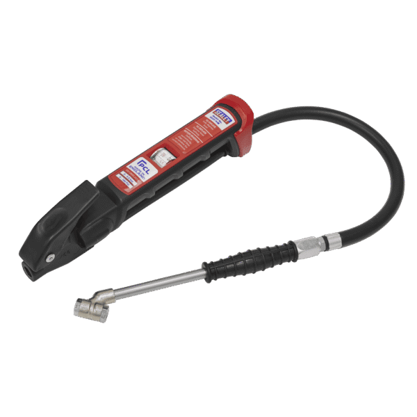 PCL Anodised Tyre Inflator with Twin Push-On Connector